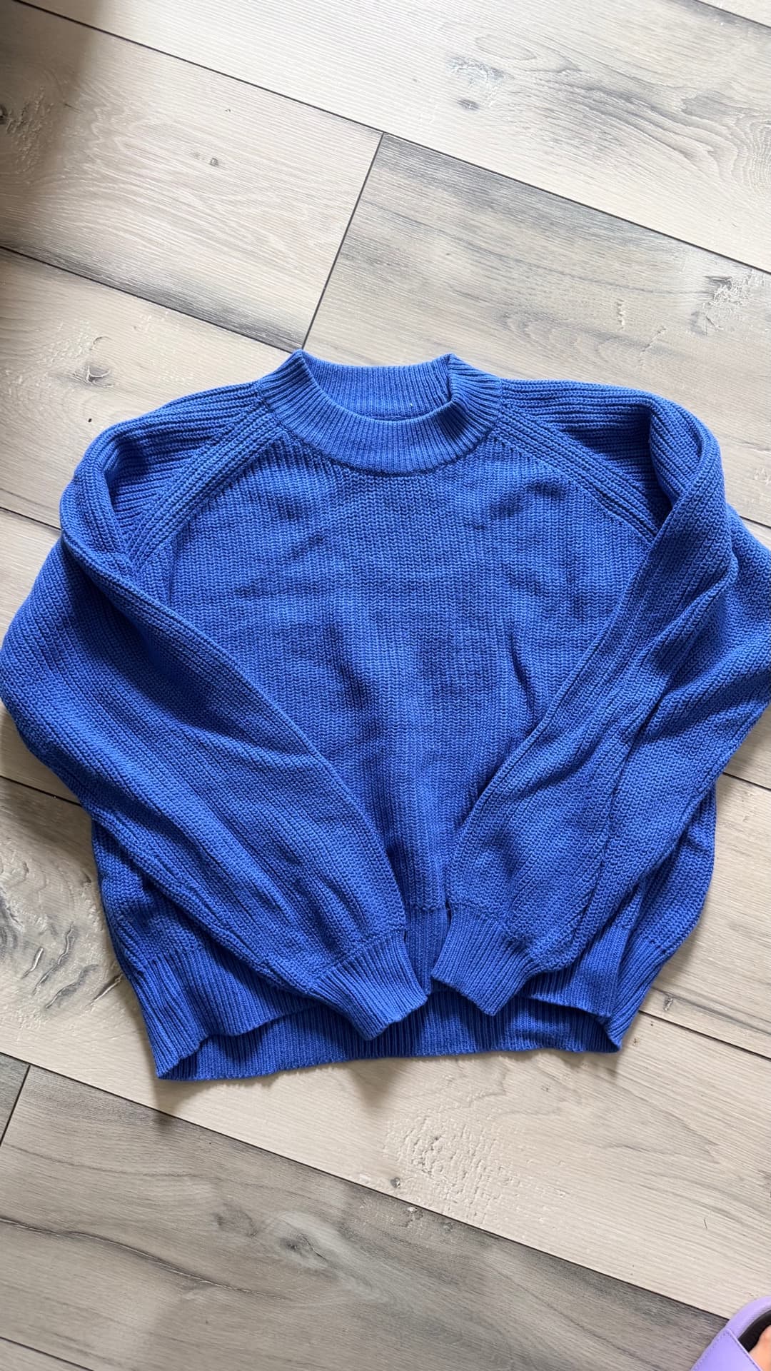 blue knit - upto bust 36