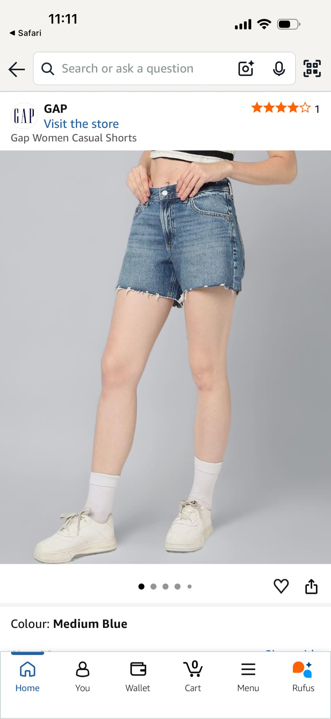 GAP shorts - waist 26 with tags