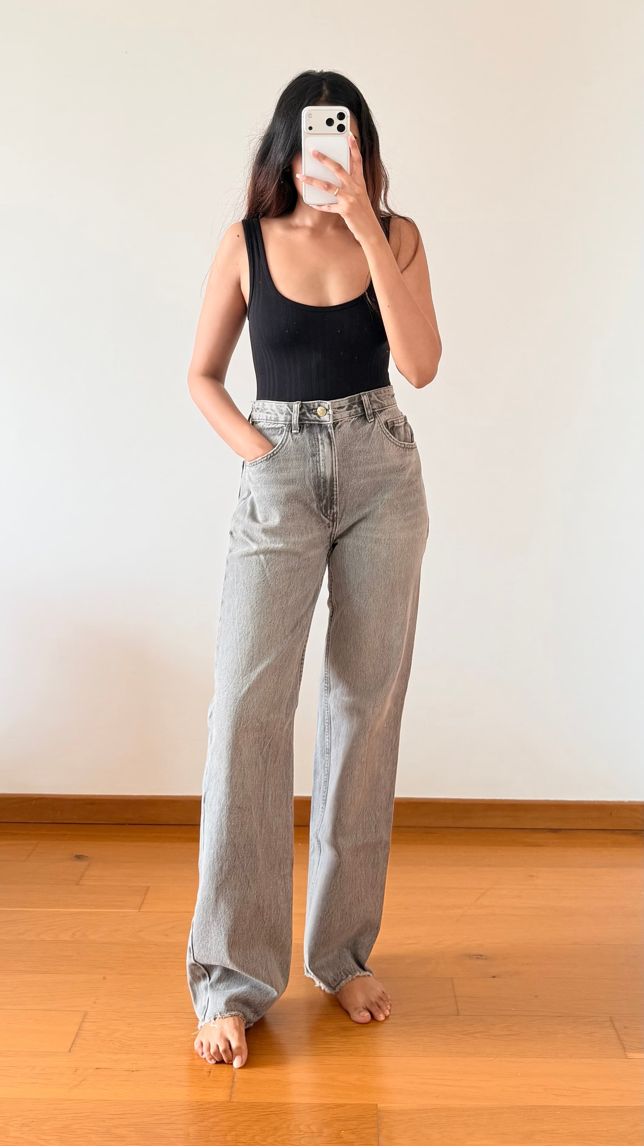 Mystella Grey Jeans - waist 26 to 28 — photo 1