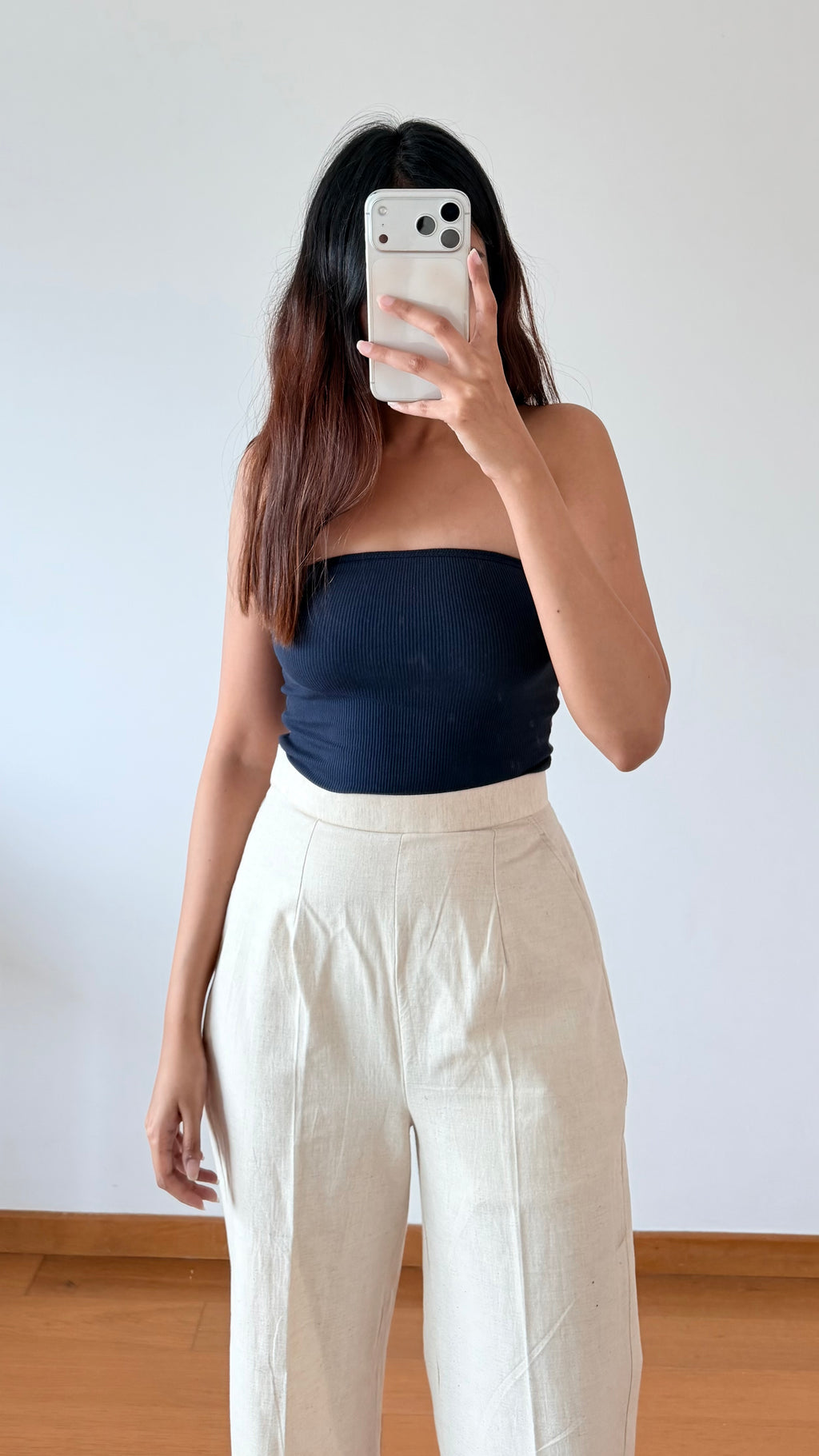 Beige Linen Pants